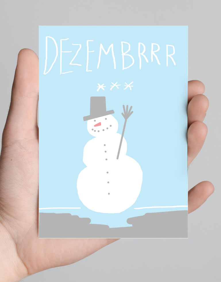Dezembrrr Postkarte · ANEMOI DESIGN