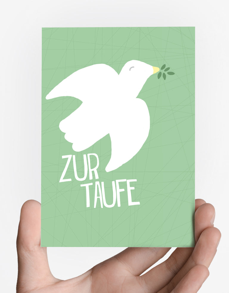 Taufe Postkarte · ANEMOI DESIGN