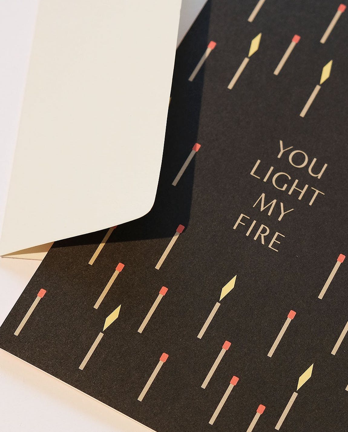 You light my fire Grußkarte