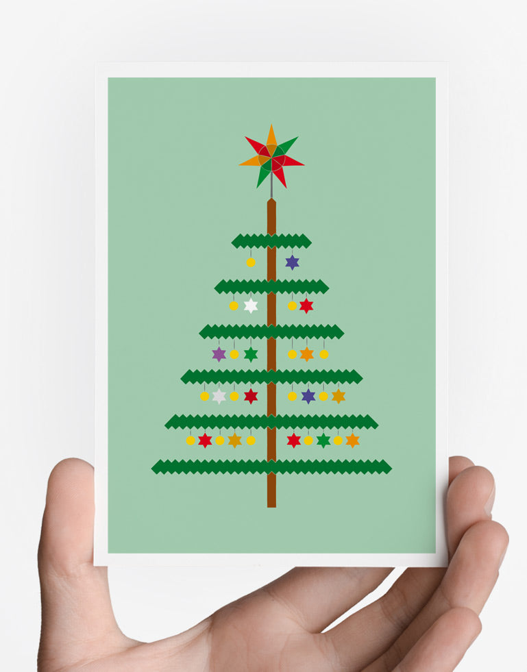 Weihnachtsbaum Postkarte · ANEMOI DESIGN